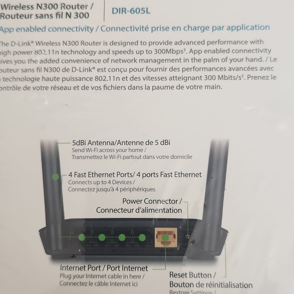 D-Link N300 Wireless Router. SEALED. NEW - Picture 3 of 13
